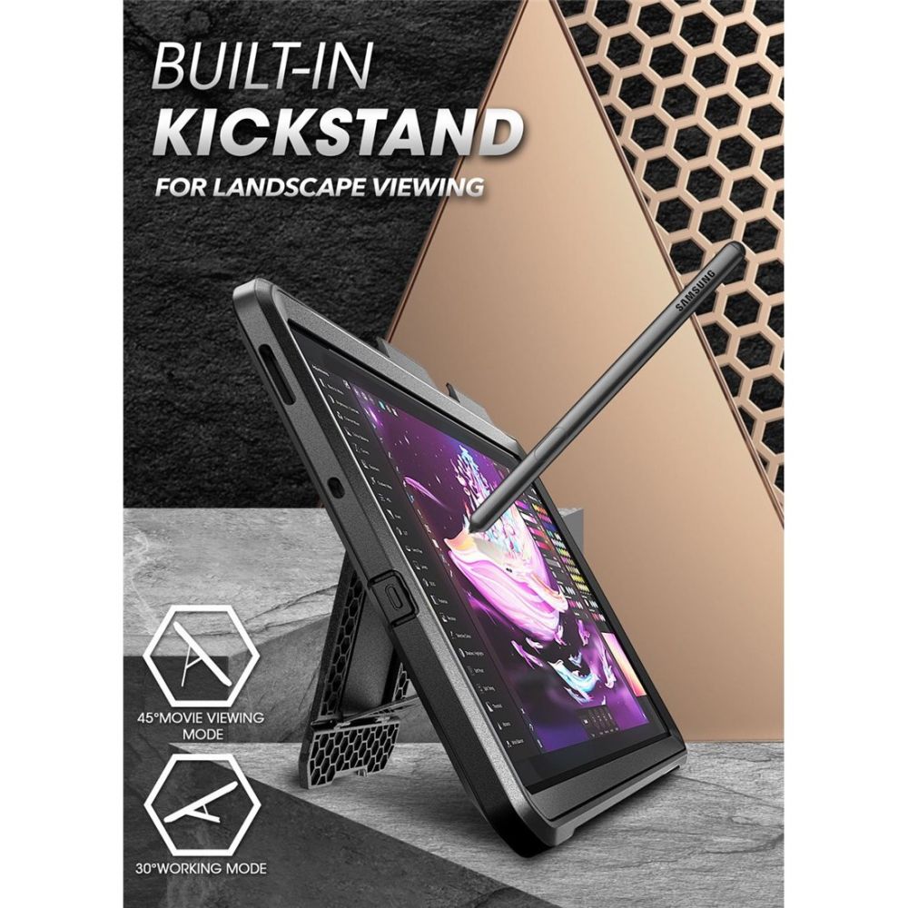 Supcase Samsung Galaxy Tab S6 Lite Skal Unicorn Beetle Pro Svart