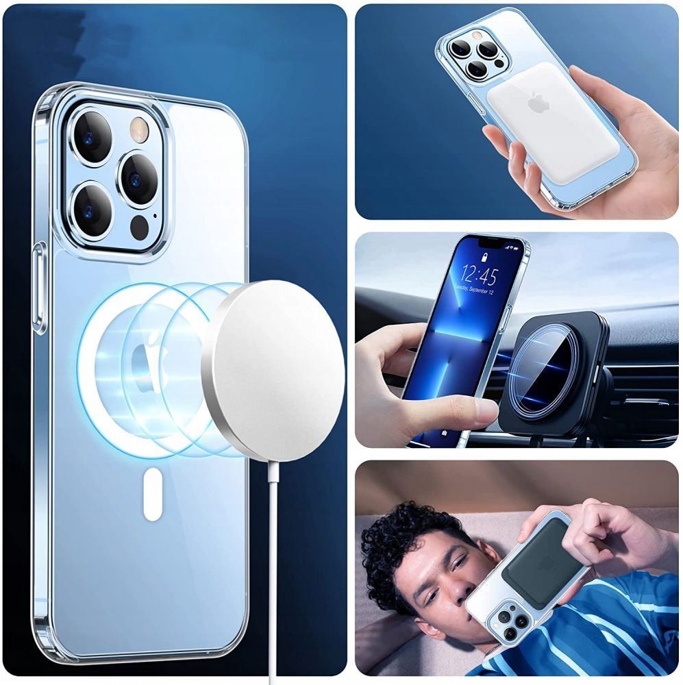 Tech-Protect iPhone 12 Mini Skal FlexAir Hybrid MagSafe Transparent