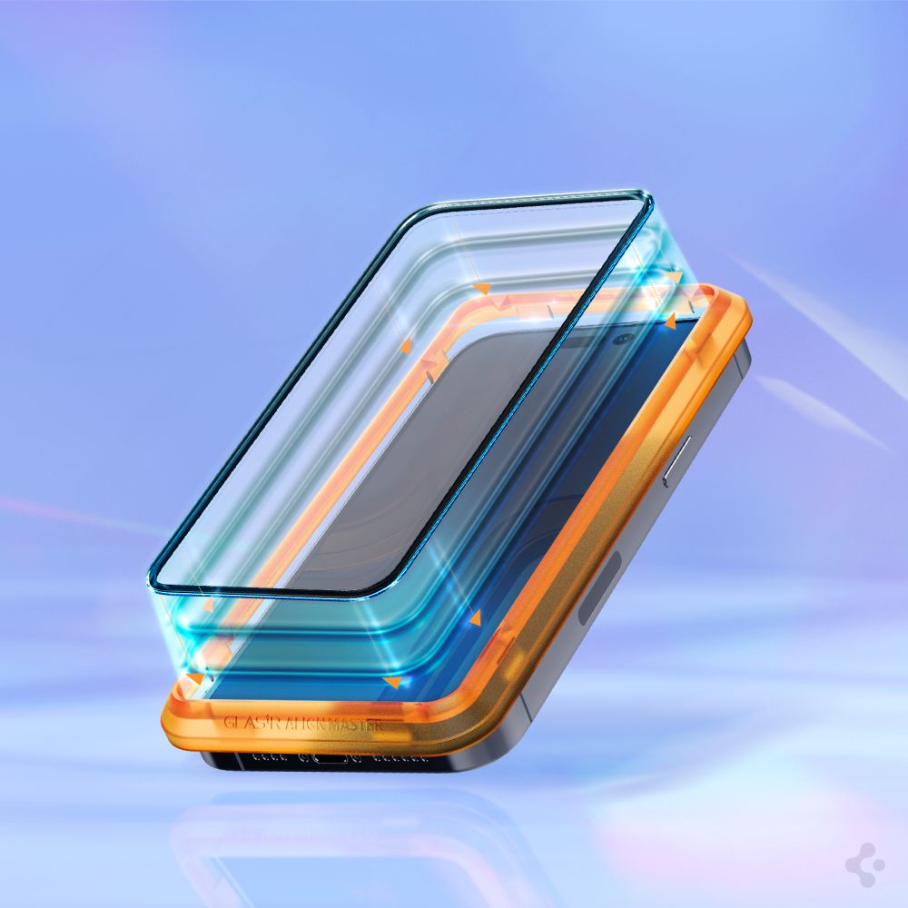 Spigen iPhone 14 Pro Max 2-PACK ALM Heltckande Skrmskydd Hrdat Glas