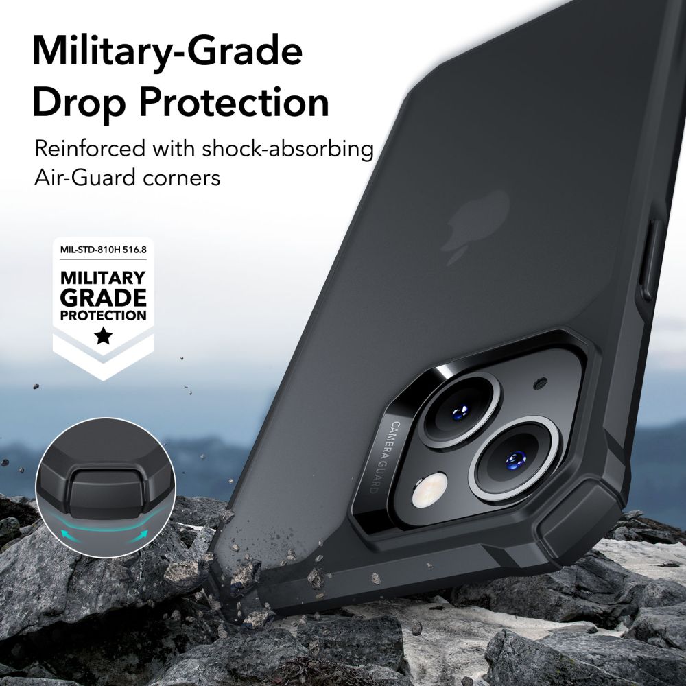 ESR iPhone 15 Plus / 14 Plus Skal Air Armor Frostad Svart