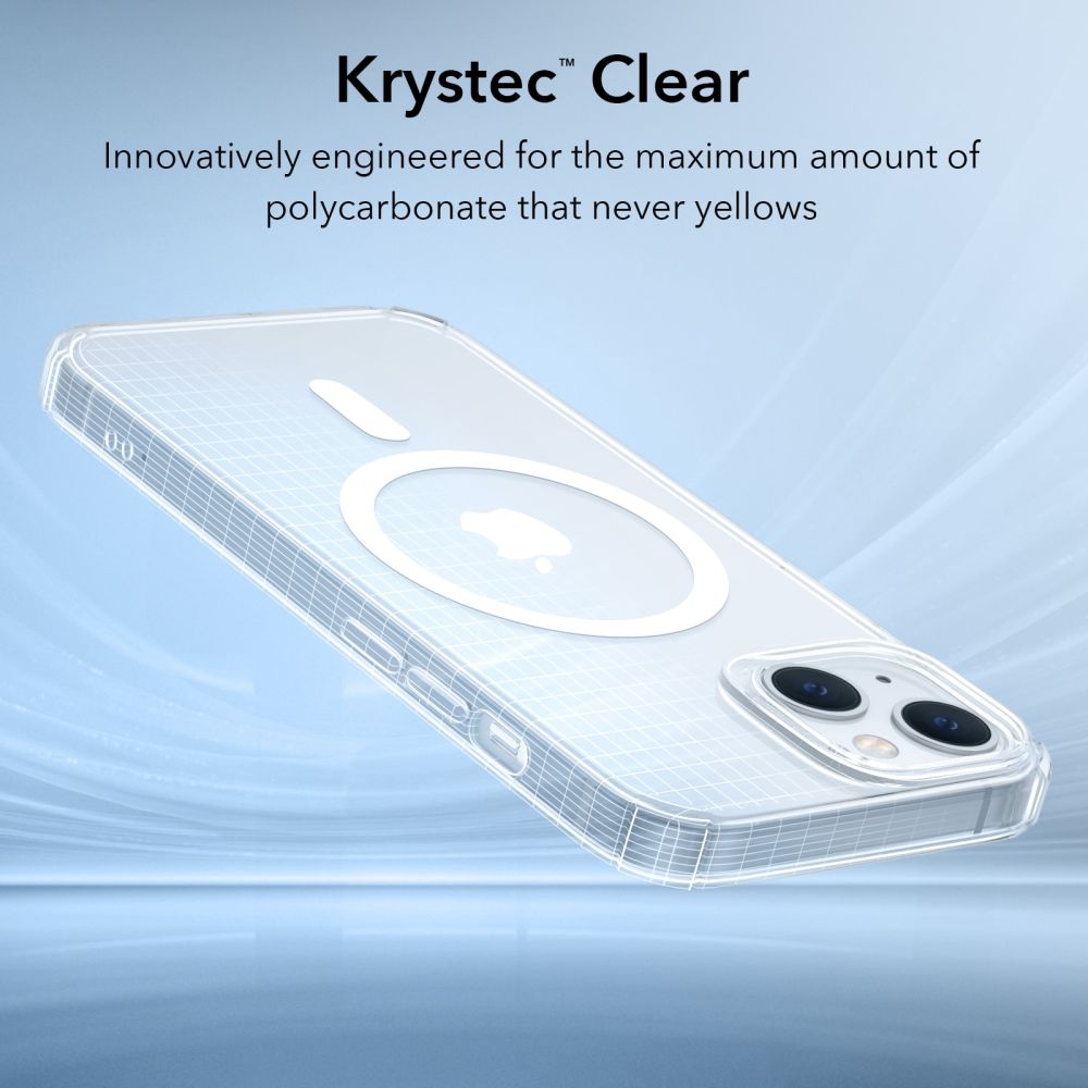 ESR iPhone 13 / 14 Skal Krystec HaloLock MagSafe Transparent