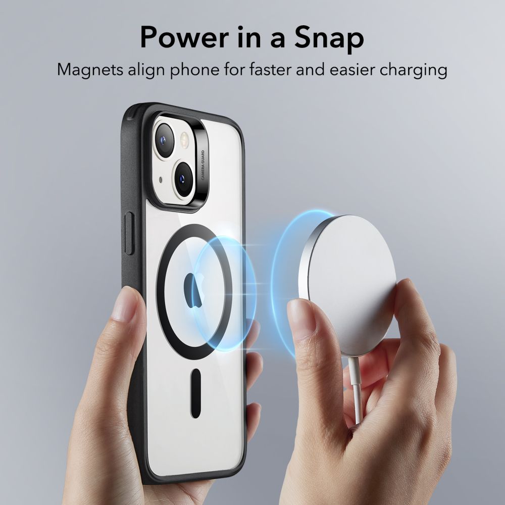 ESR iPhone 13 / 14 Skal CH MagSafe HaloLock Transparent/Svart