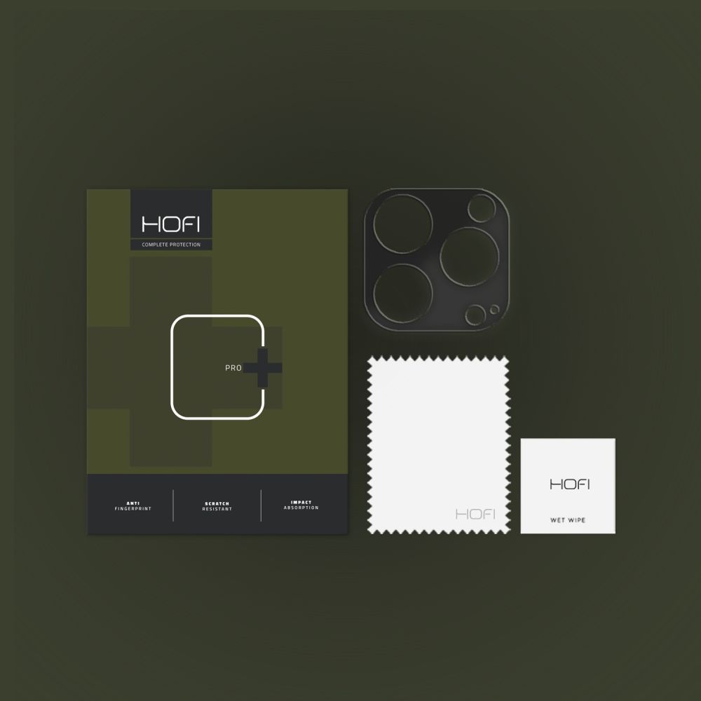 HOFI iPhone 14 Pro / 14 Pro Max Linsskydd AluCam Pro+ Svart