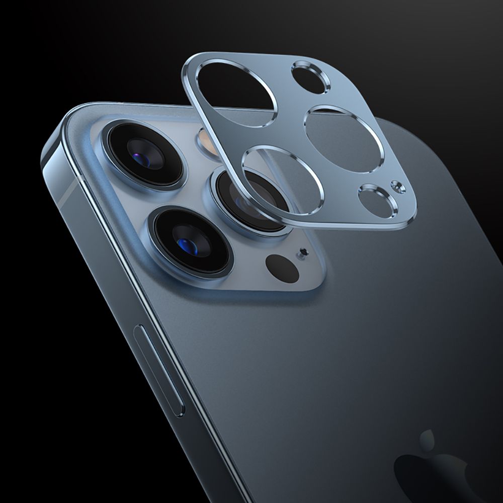HOFI iPhone 13 Pro / 13 Pro Max Linsskydd Pro+ Aluminium Bl