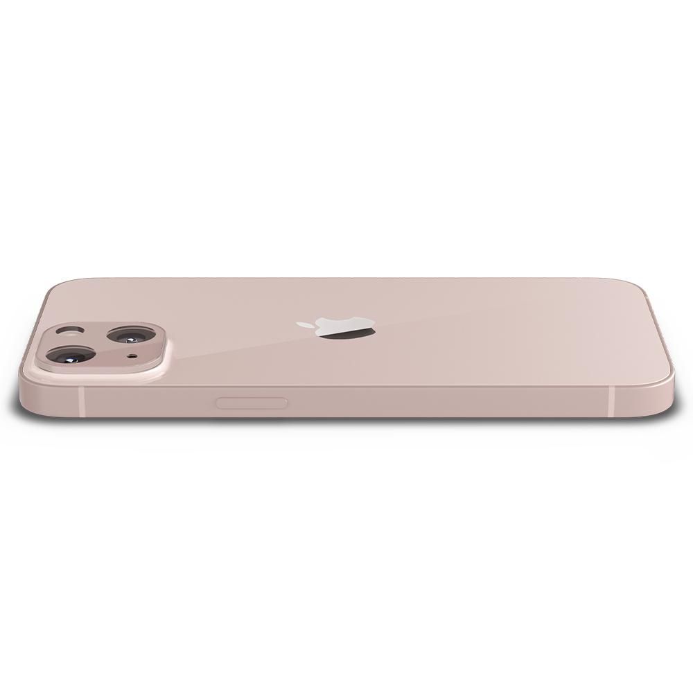 Spigen iPhone 13 / 13 Mini 2-PACK Optik.tR Linsskydd Hrdat Glas Rosa