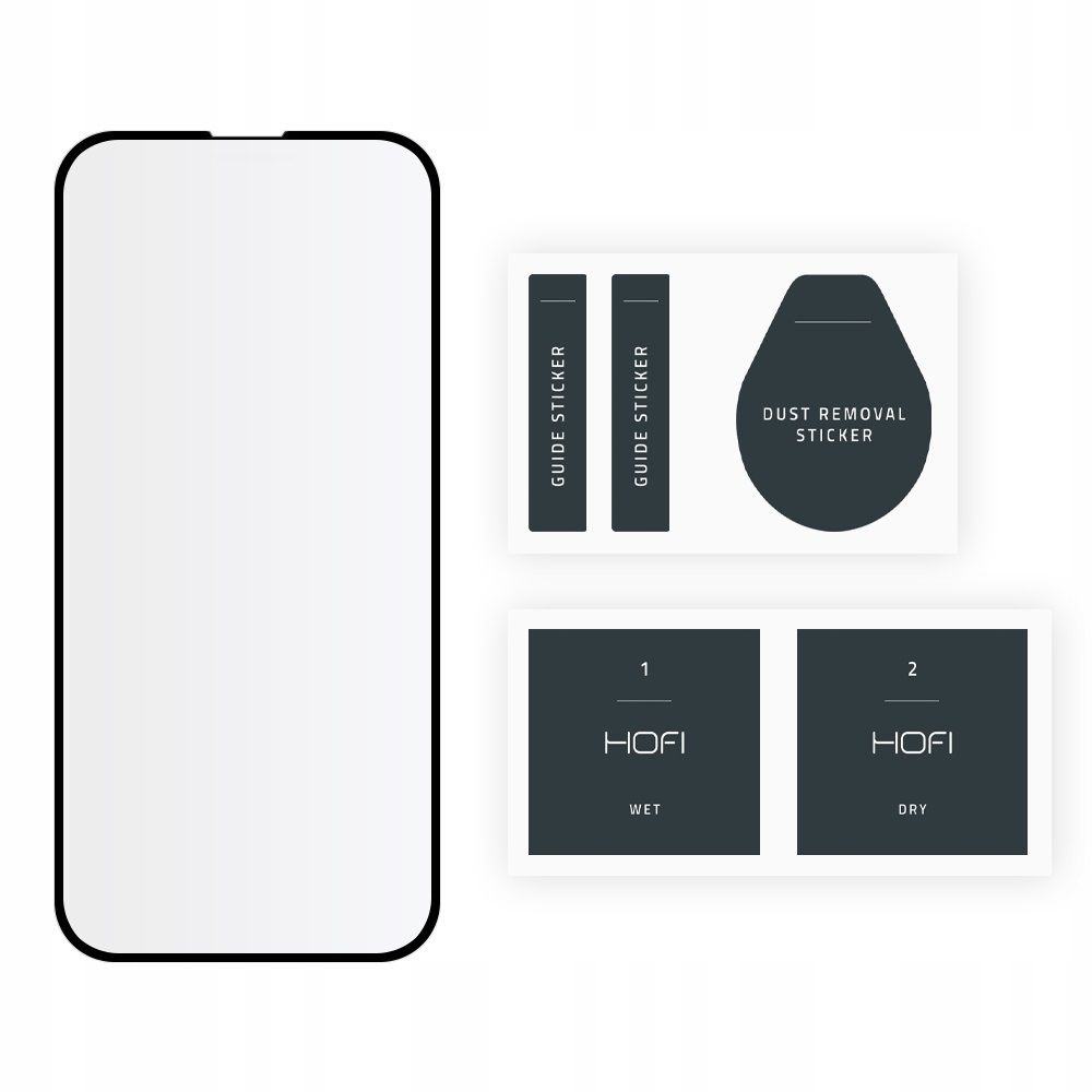 HOFI iPhone 13 Mini Skrmskydd Pro+ Heltckande Hrdat Glas