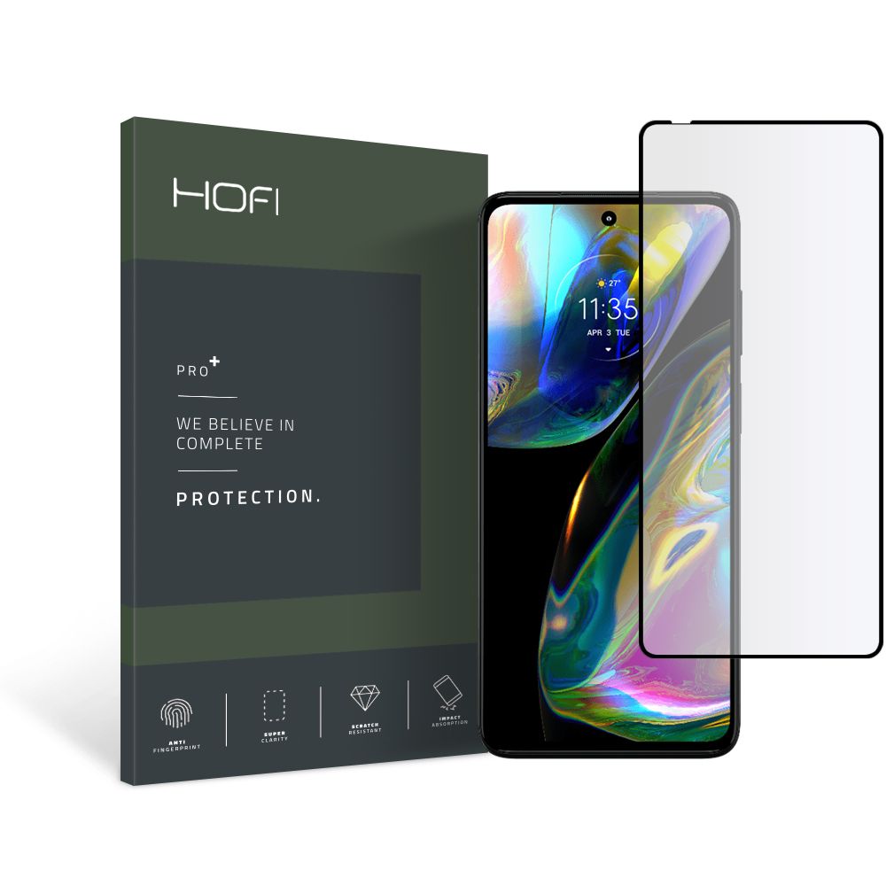 HOFI Motorola Moto G52/G82 5G Skrmskydd Pro+ Heltckande Hrdat Glas