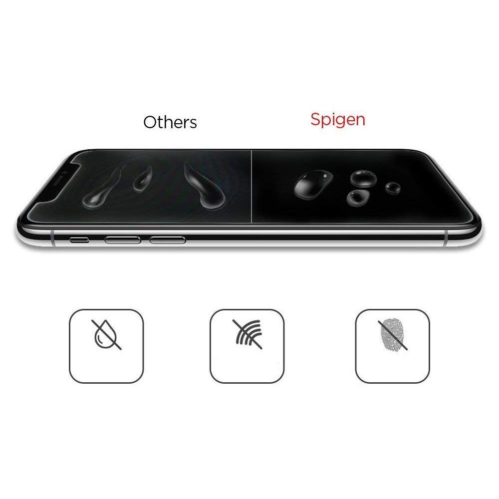 Spigen iPhone 11 / XR Skrmskydd Slim Glas.tR Hrdat Glas