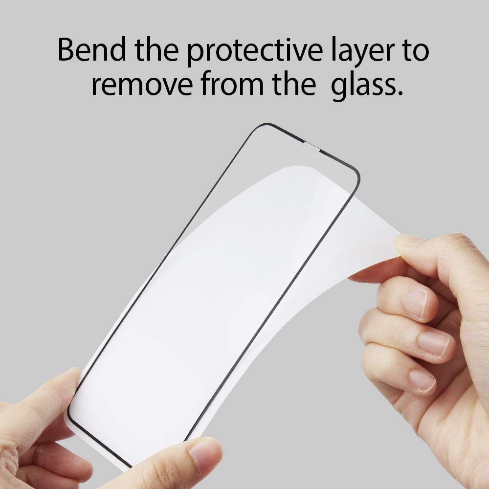 Spigen iPhone 11 Pro Max Skrmskydd Glass FC Hrdat Glas