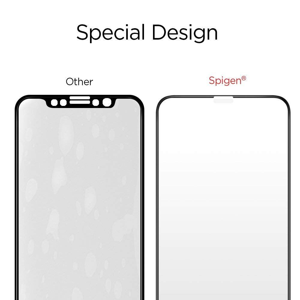 Spigen iPhone 11 / XR Skärmskydd Glass FC Härdat Glas