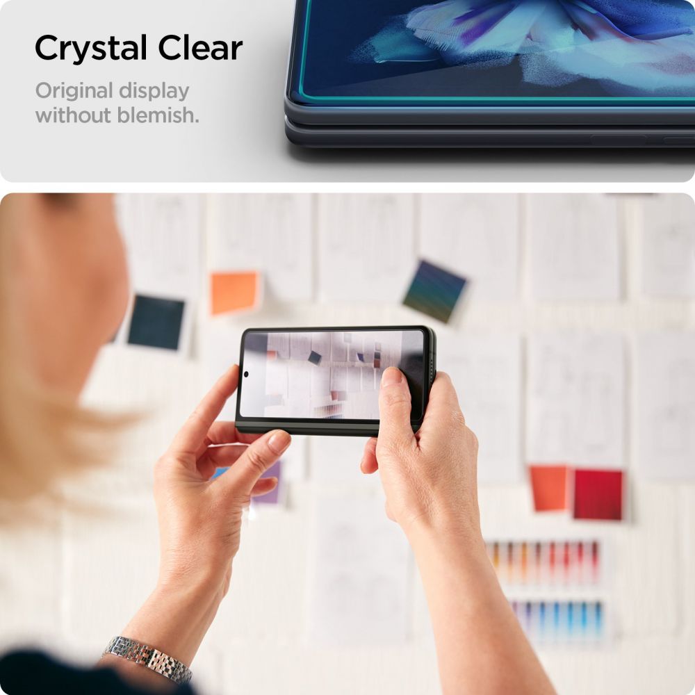 Spigen Galaxy Z Fold 3 Skrmskydd Glass FC + Hinge Film