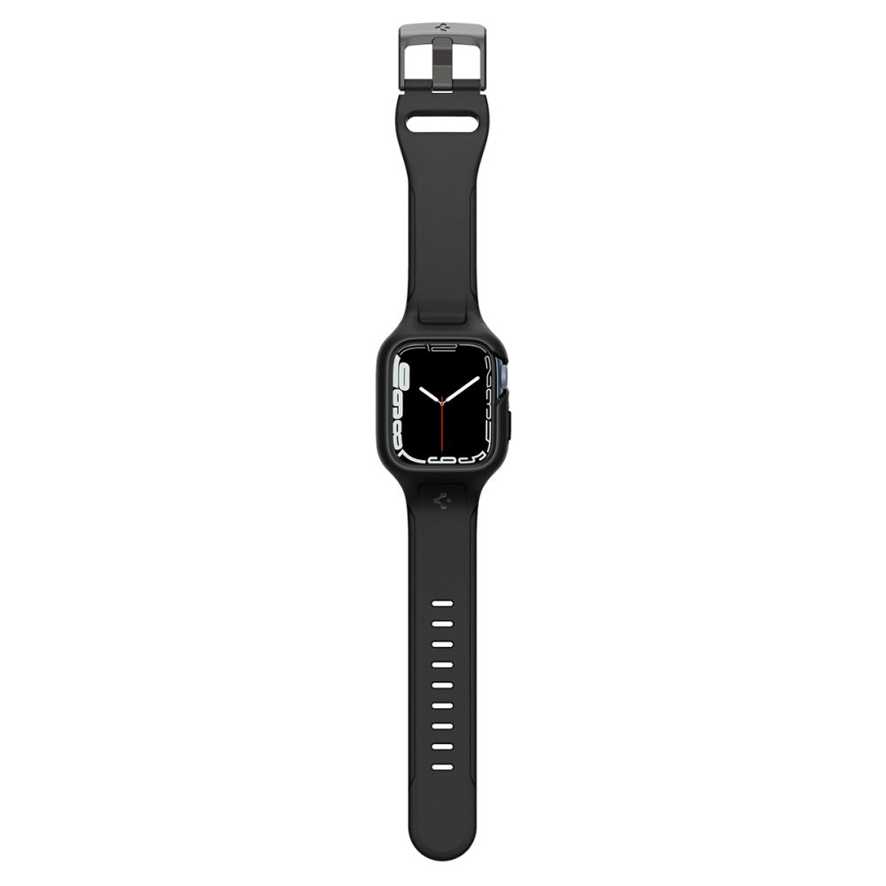 Köp Spigen Apple Watch Series 7 45 mm Armband/Skal Liquid Air PRO Svart