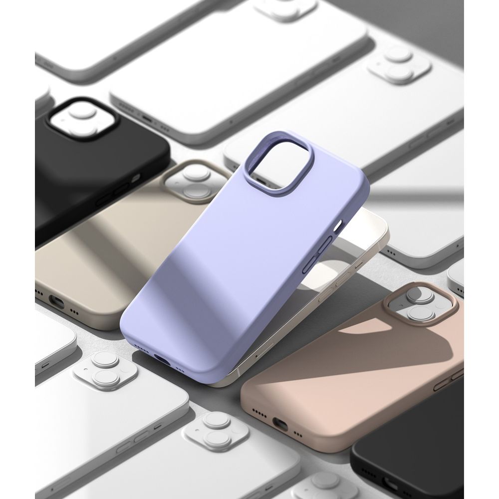 Ringke iPhone 14 Skal Silicone Lavender