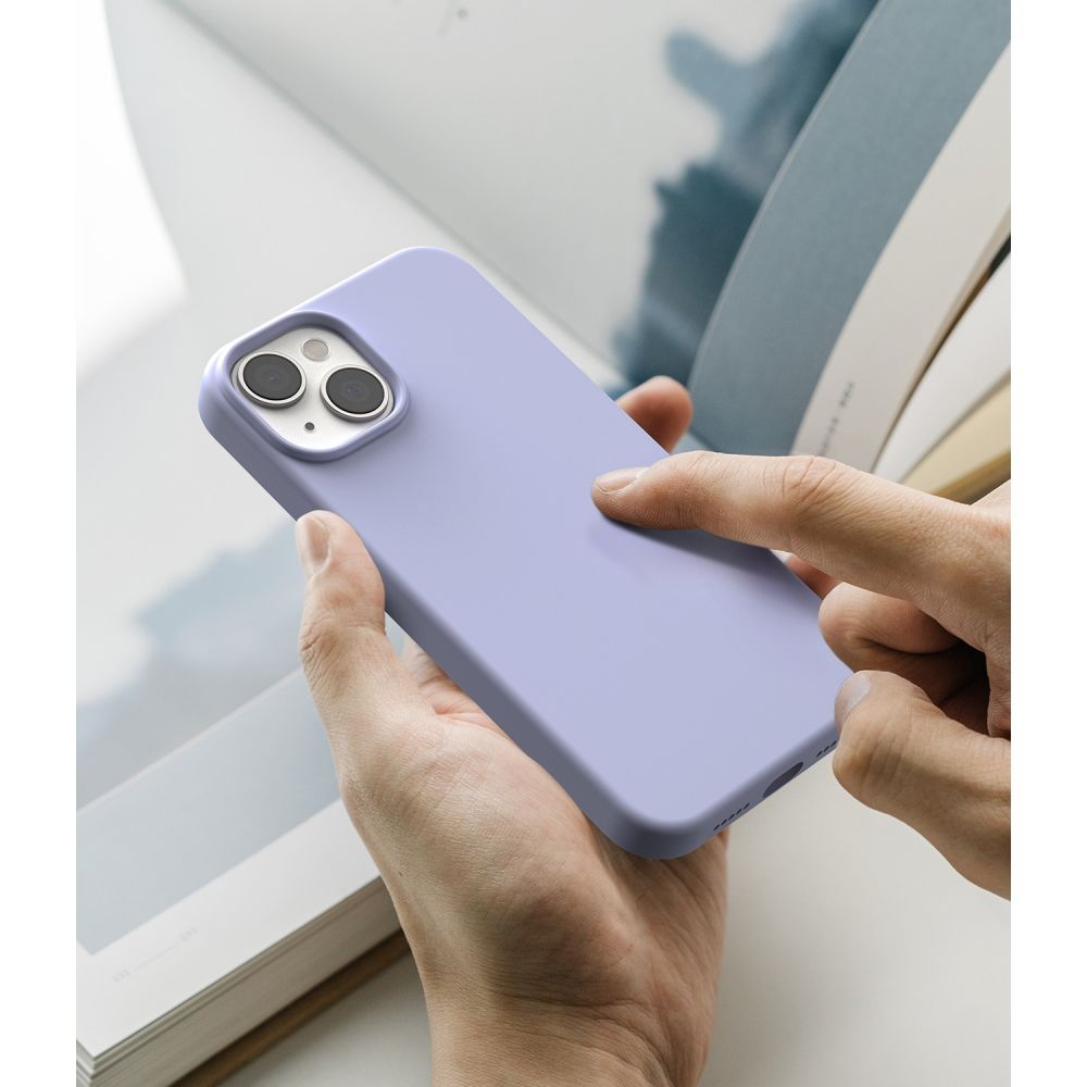 Ringke iPhone 14 Skal Silicone Lavender