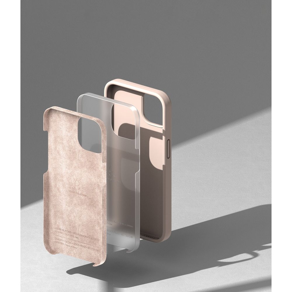 Ringke iPhone 15 Plus / 14 Plus Skal Silicone Pink Sand