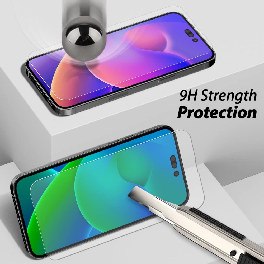 Whitestone iPhone 14 Pro Max 3-PACK Skrmskydd EZ Glass Hrdat Glas