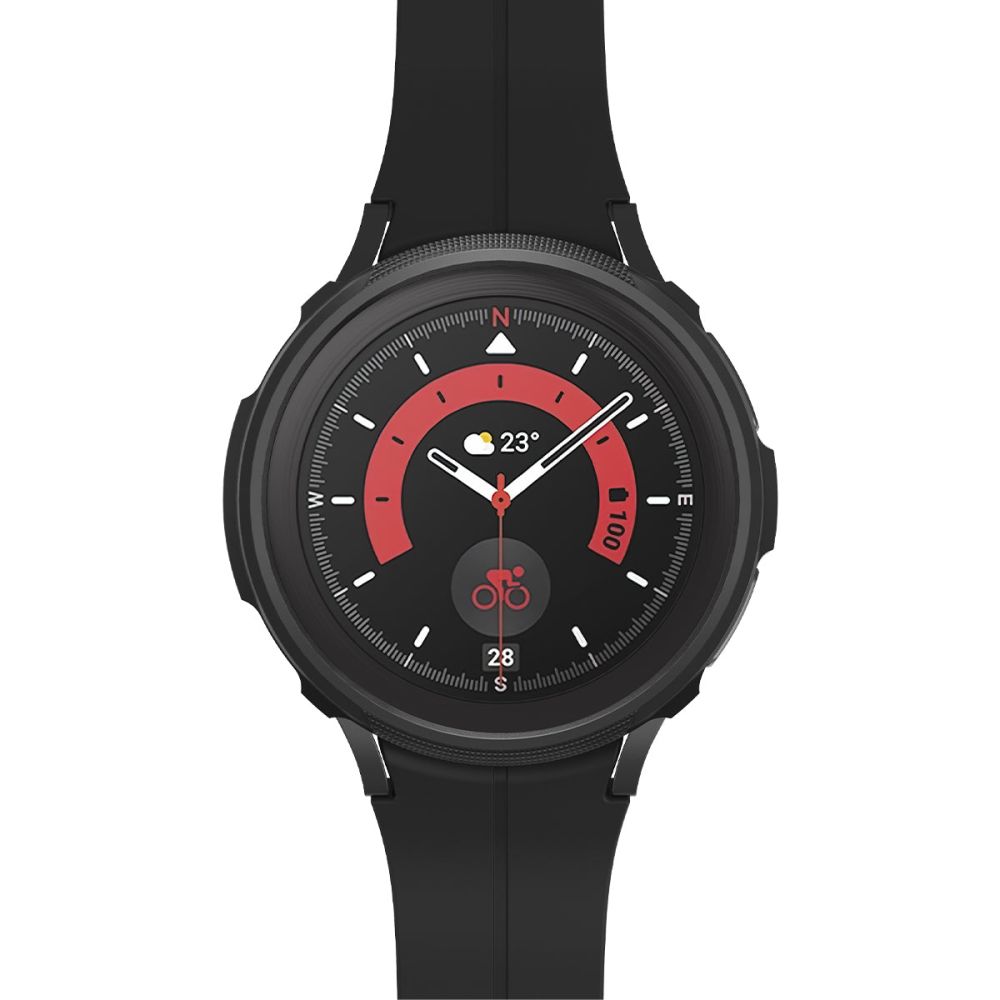 Spigen Galaxy Watch 5 Pro 45mm Skal Liquid Air Matt Svart