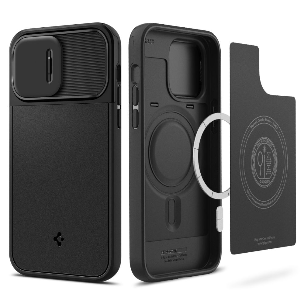 Spigen iPhone 14 Pro Skal MagSafe Optik Armor Svart
