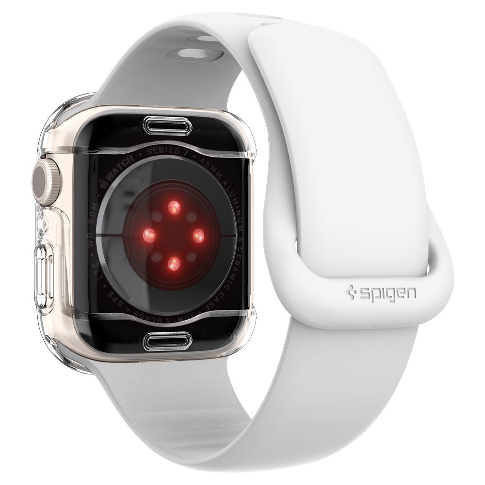 Spigen Apple Watch 7/8 45 mm Skal Ultra Hybrid Transparent
