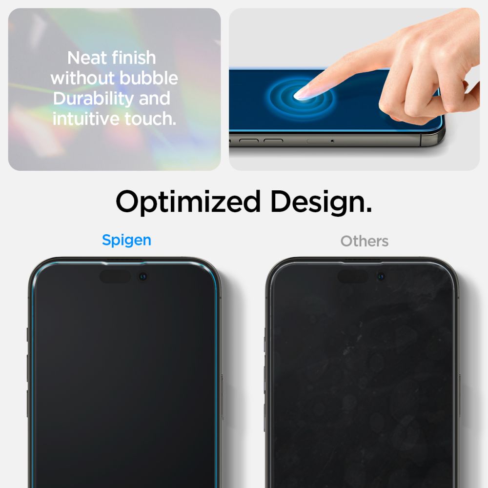 Spigen iPhone 14 Pro Max Skal + 2-PACK Skrmskydd Transparent
