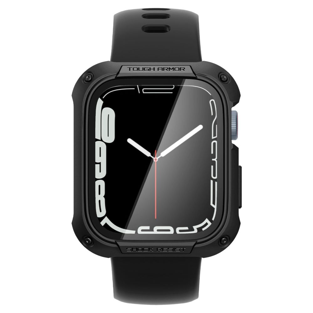 Spigen Apple Watch 7/8 45 mm Skal Tough Armor Svart