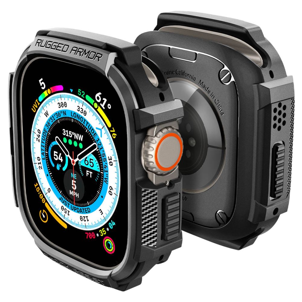 Spigen Apple Watch Ultra 49 mm Skal Rugged Armor Matt Svart