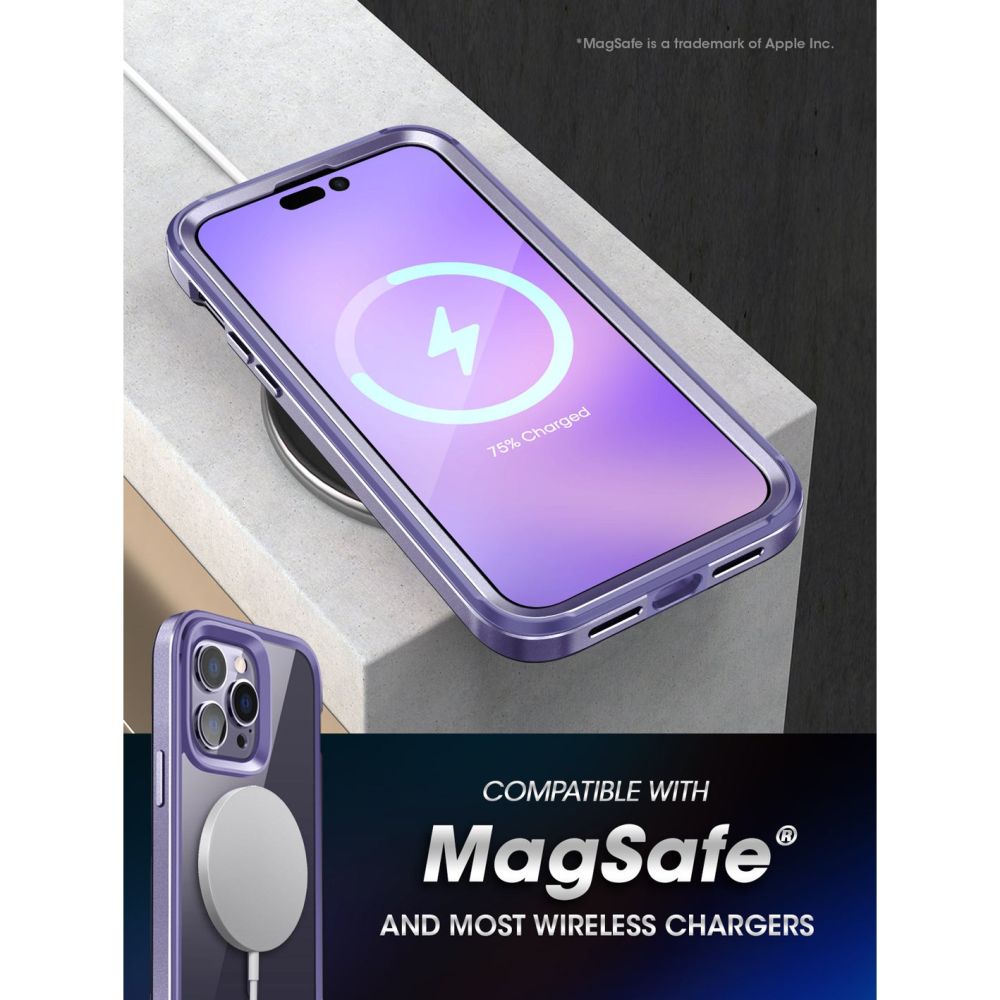 Supcase iPhone 14 Pro Max Skal MagSafe UB Edge Deep Purple