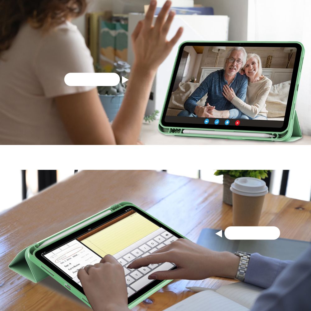 Tech-Protect iPad 10.9 2022 Fodral SmartCase Pennhllare Matcha Green