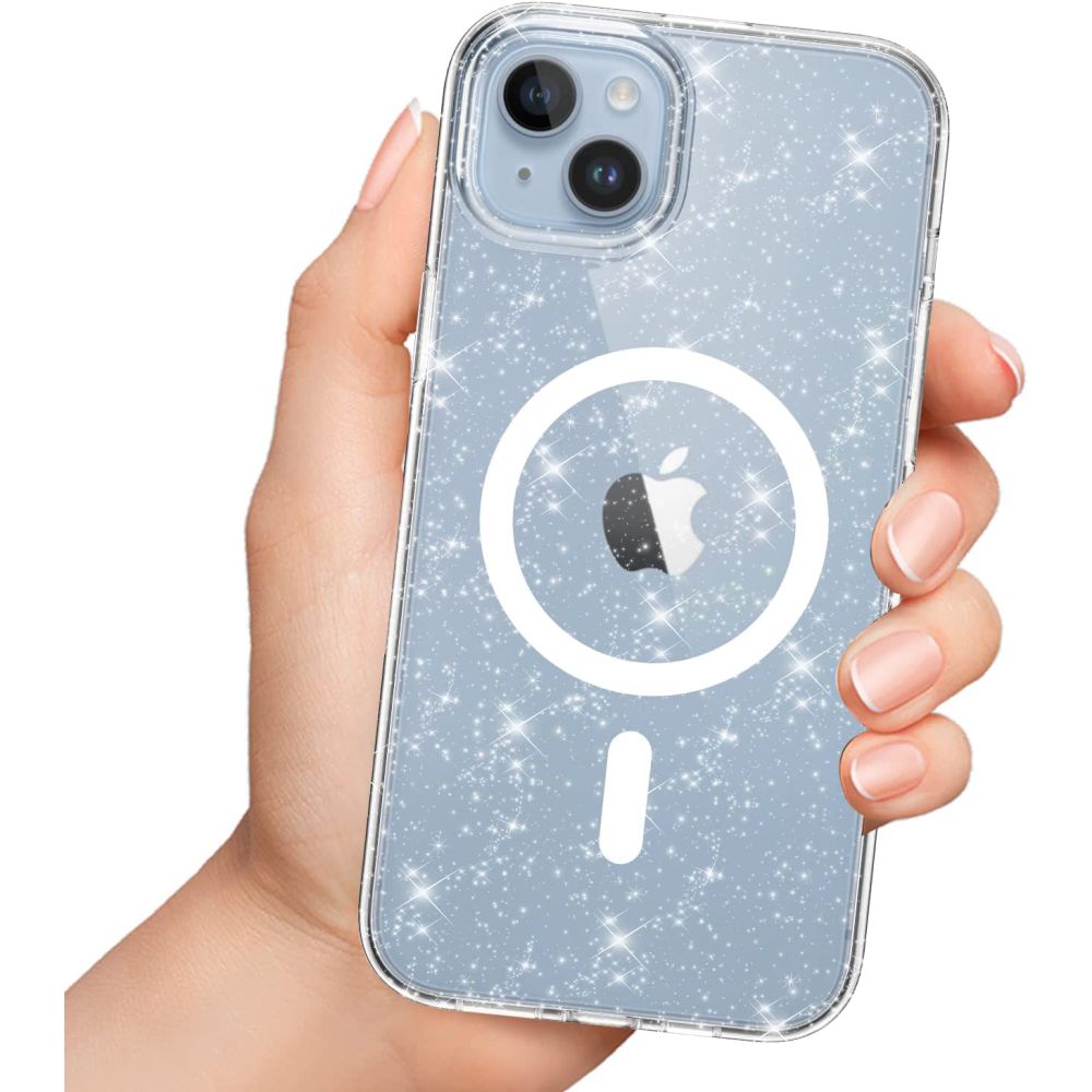 Tech-Protect iPhone 14 Pro Skal MagSafe FlexAir Hybrid Glitter