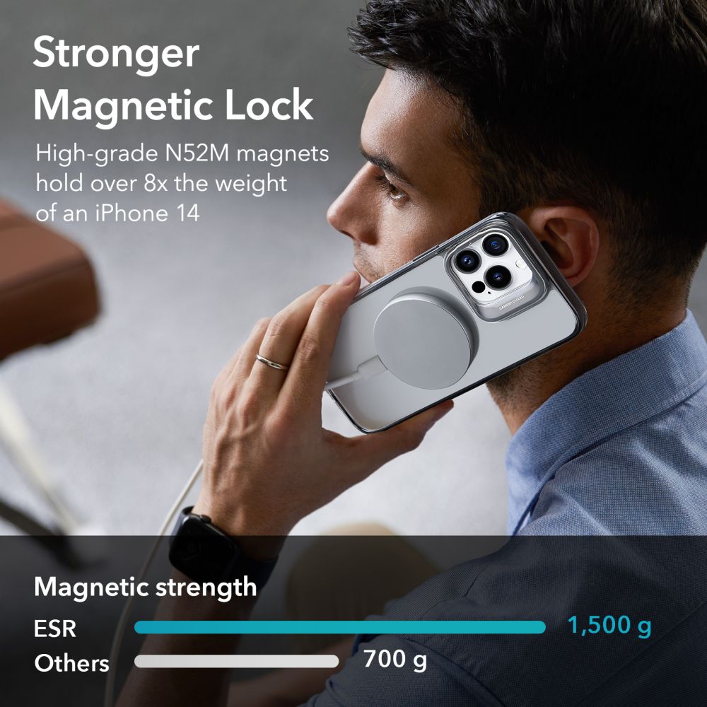 ESR iPhone 14 Pro Skal KickStand HaloLock MagSafe Svart