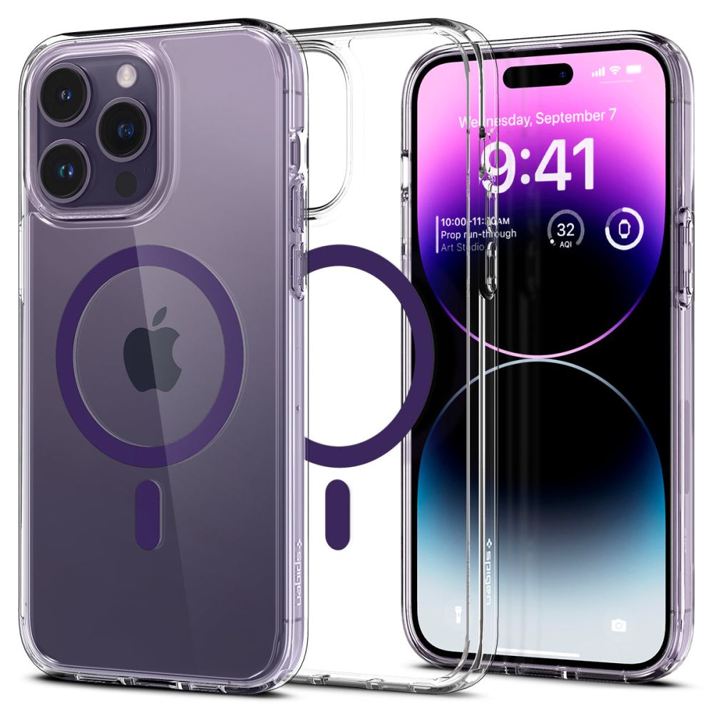 Spigen iPhone 14 Pro Max Skal Ultra Hybrid Mag MagSafe Deep Purple