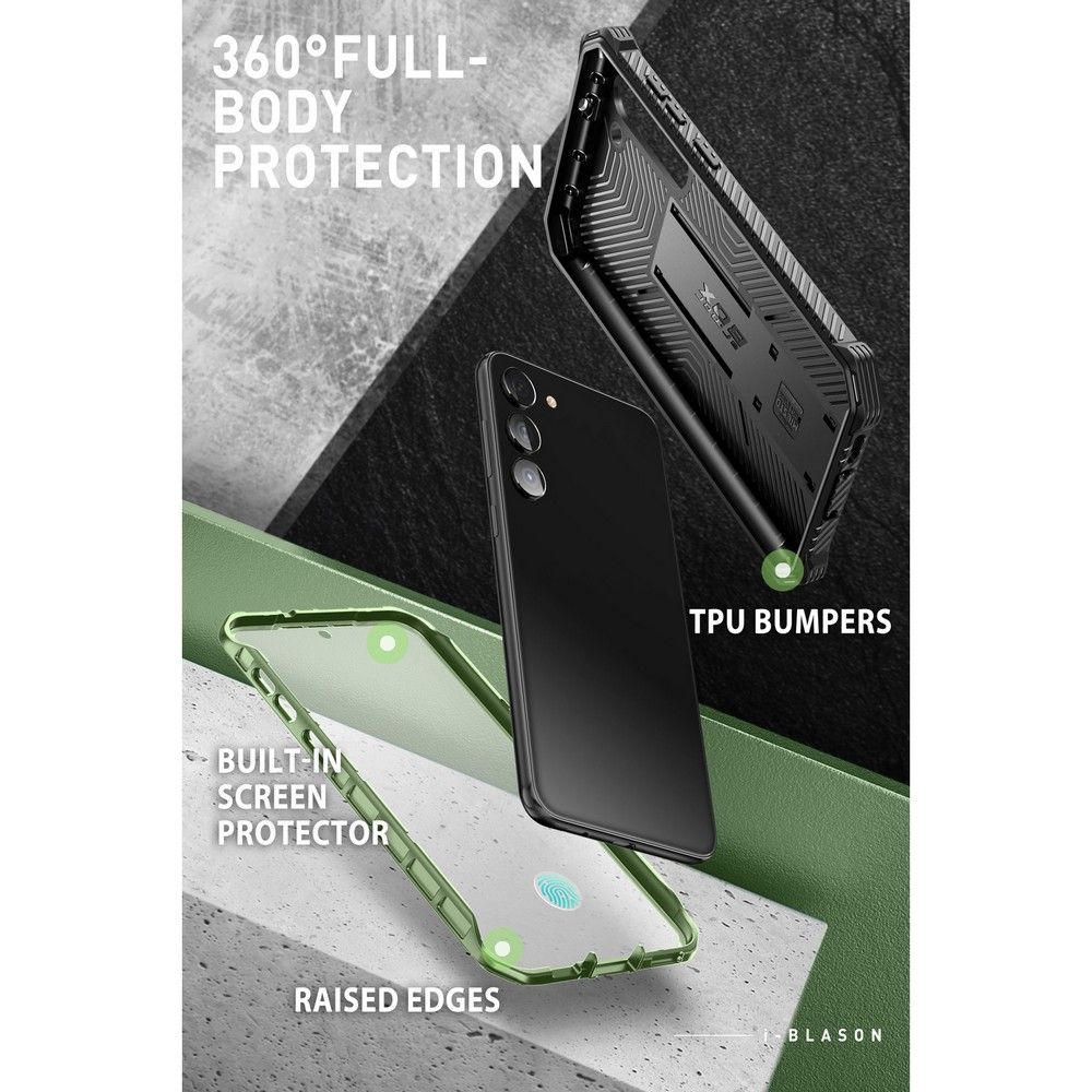 Supcase Galaxy S23 Plus Skal 2-SET Iblsn ArmorBox Guldan