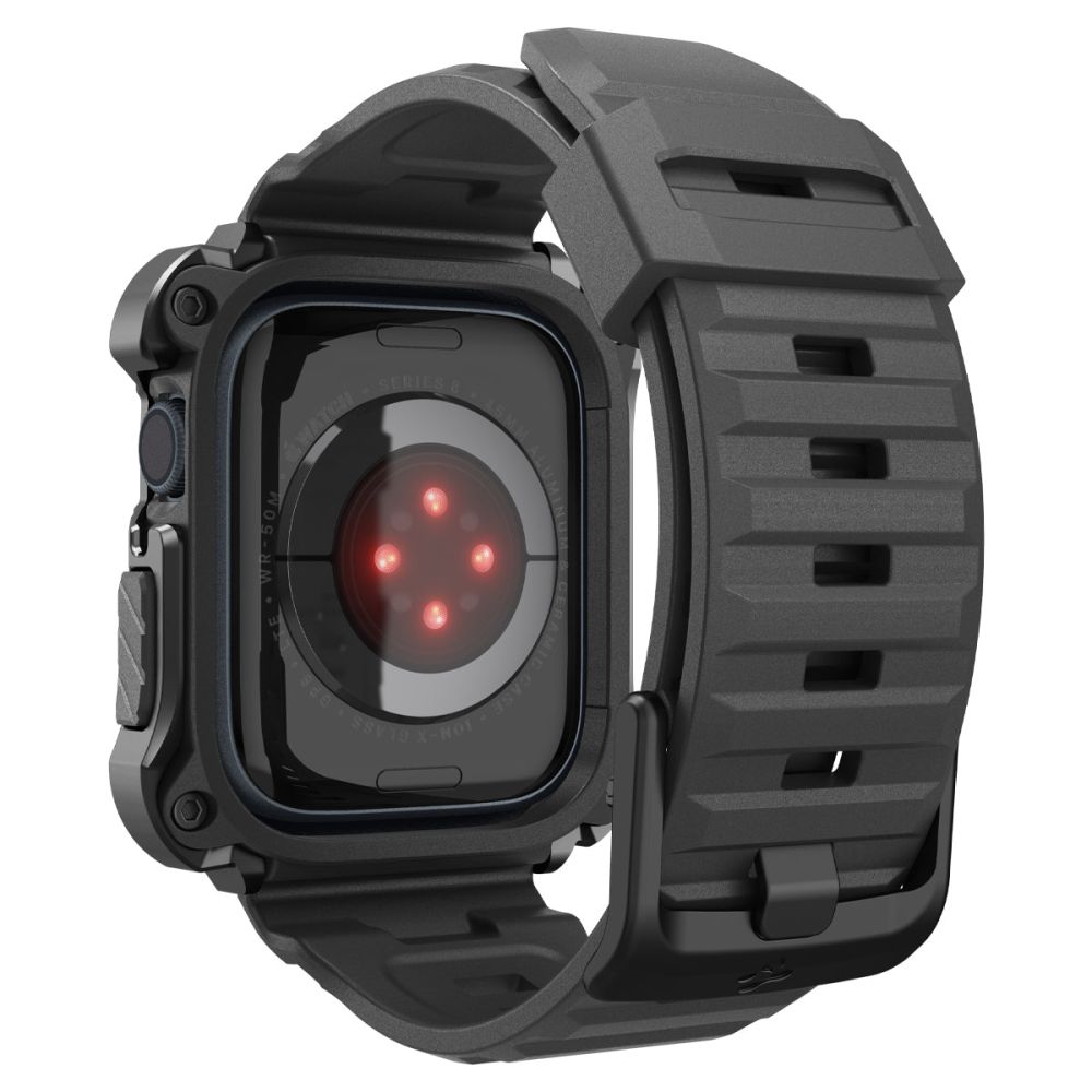 Spigen Apple Watch 7/8 45 mm Skal/Armband Tough Armor Metal Black