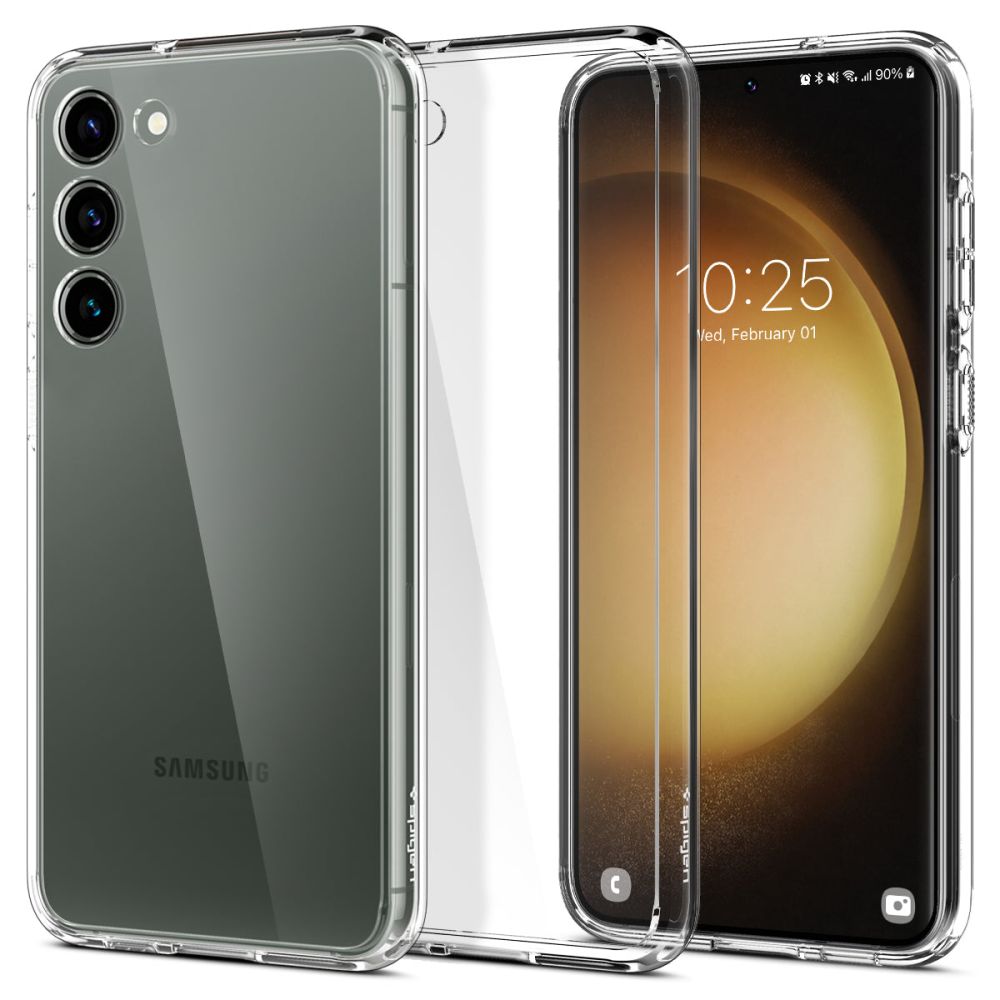 Spigen Samsung Galaxy S23 Skal Ultra Hybrid Crystal Clear