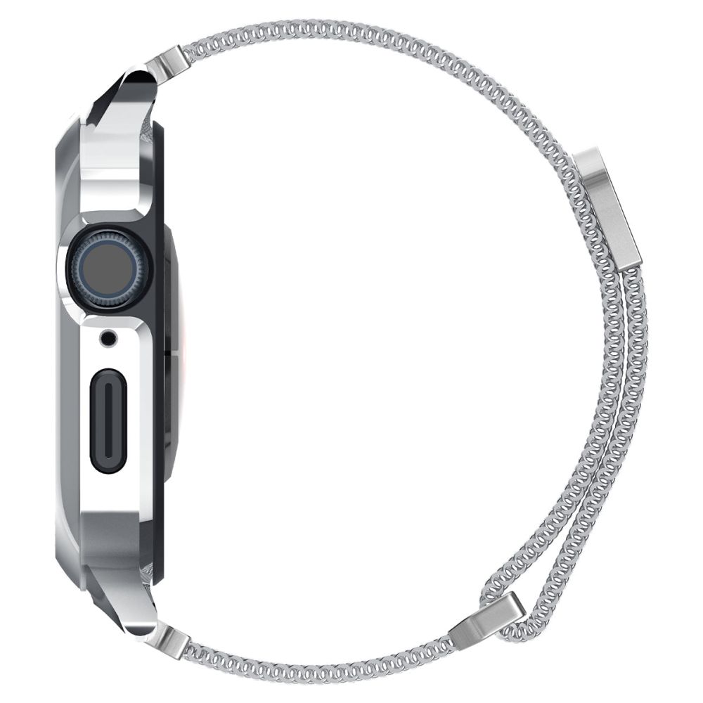 Spigen Apple Watch 44/45 mm Armband Metal Fit 'Pro' Silver