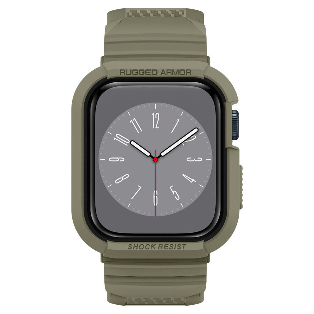Spigen Apple Watch 44/45 mm Skal/Armband Rugged Armor 'Pro' Vintage Khaki