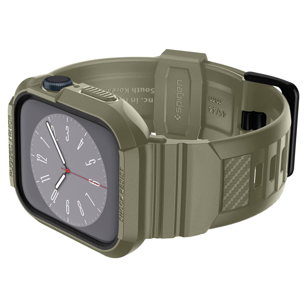 Spigen Apple Watch 44/45 mm Skal/Armband Rugged Armor 'Pro' Vintage Khaki