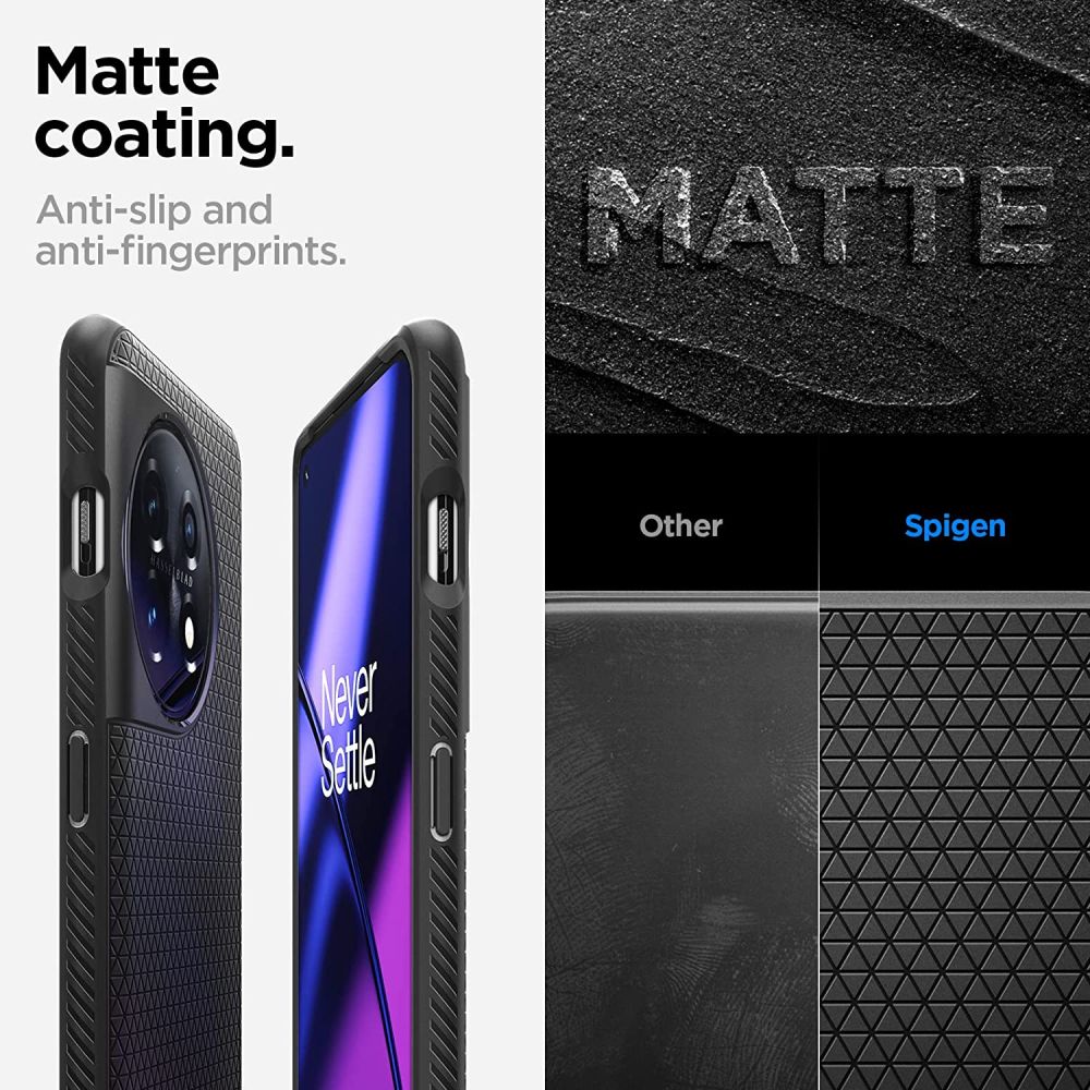 Spigen OnePlus 11 5G Skal Liquid Air Matt Svart