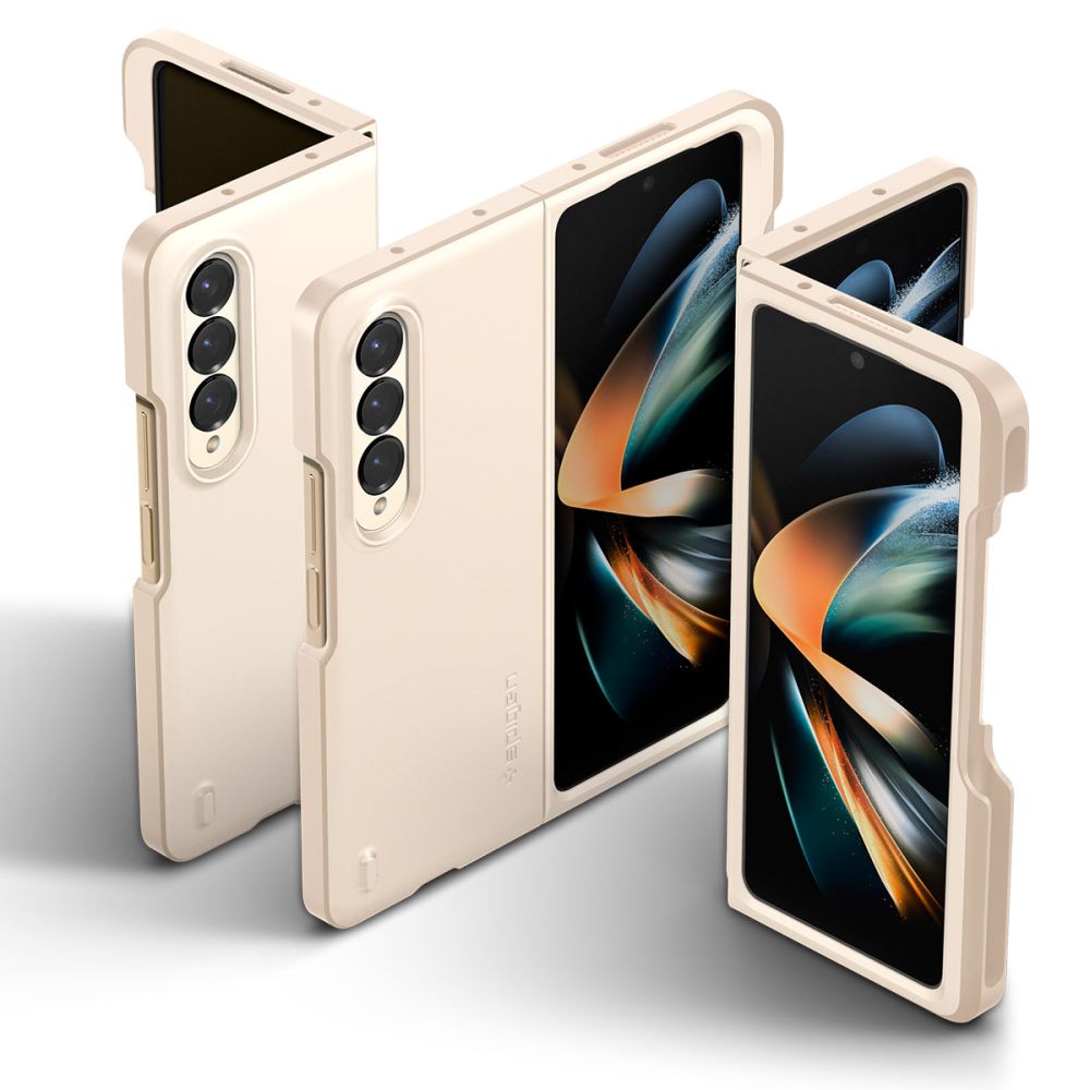 Spigen Galaxy Z Fold 4 Skal Thin Fit Pen Pearled Ivory