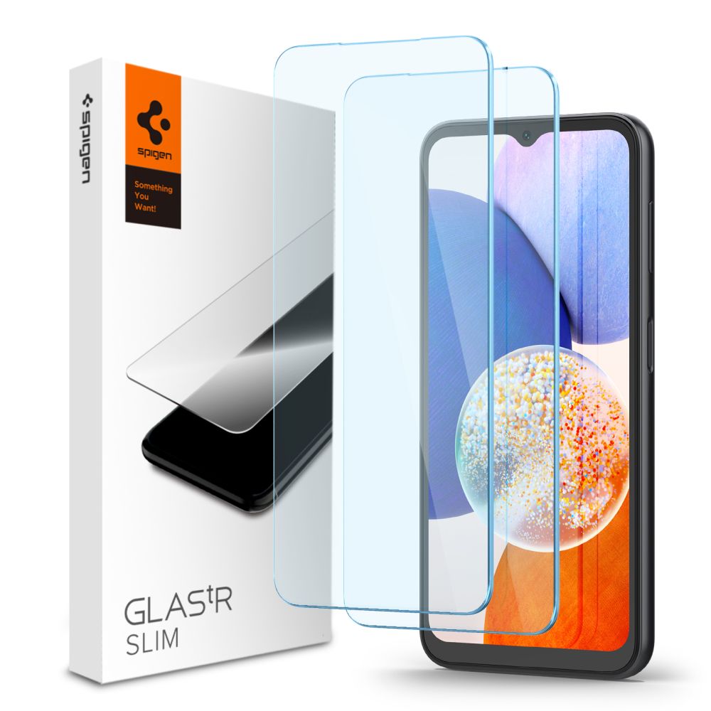 Spigen Galaxy A14 4G/5G 2-PACK Skrmskydd Glas.tR Slim