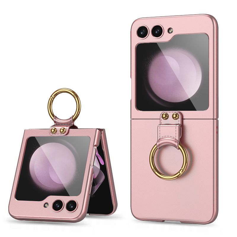 Tech-Protect Galaxy Z Flip 5 Skal Icon Ring Roséguld