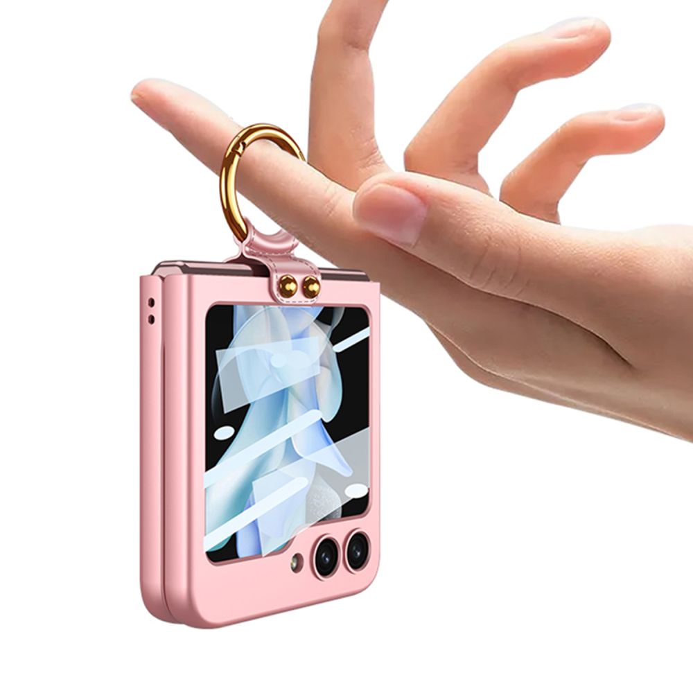 Tech-Protect Galaxy Z Flip 5 Skal Icon Ring Roséguld