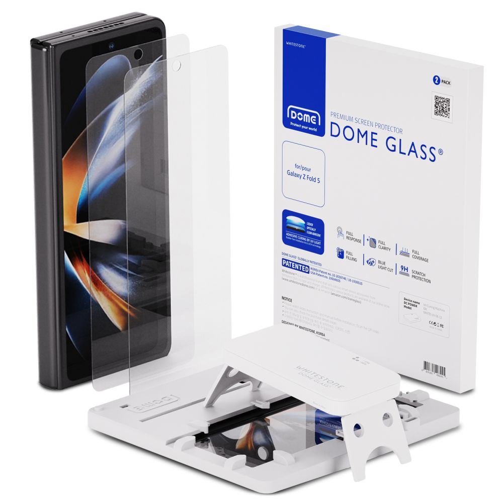 Whitestone Galaxy Z Fold 5 2-PACK Skrmskydd DOME UV Glass