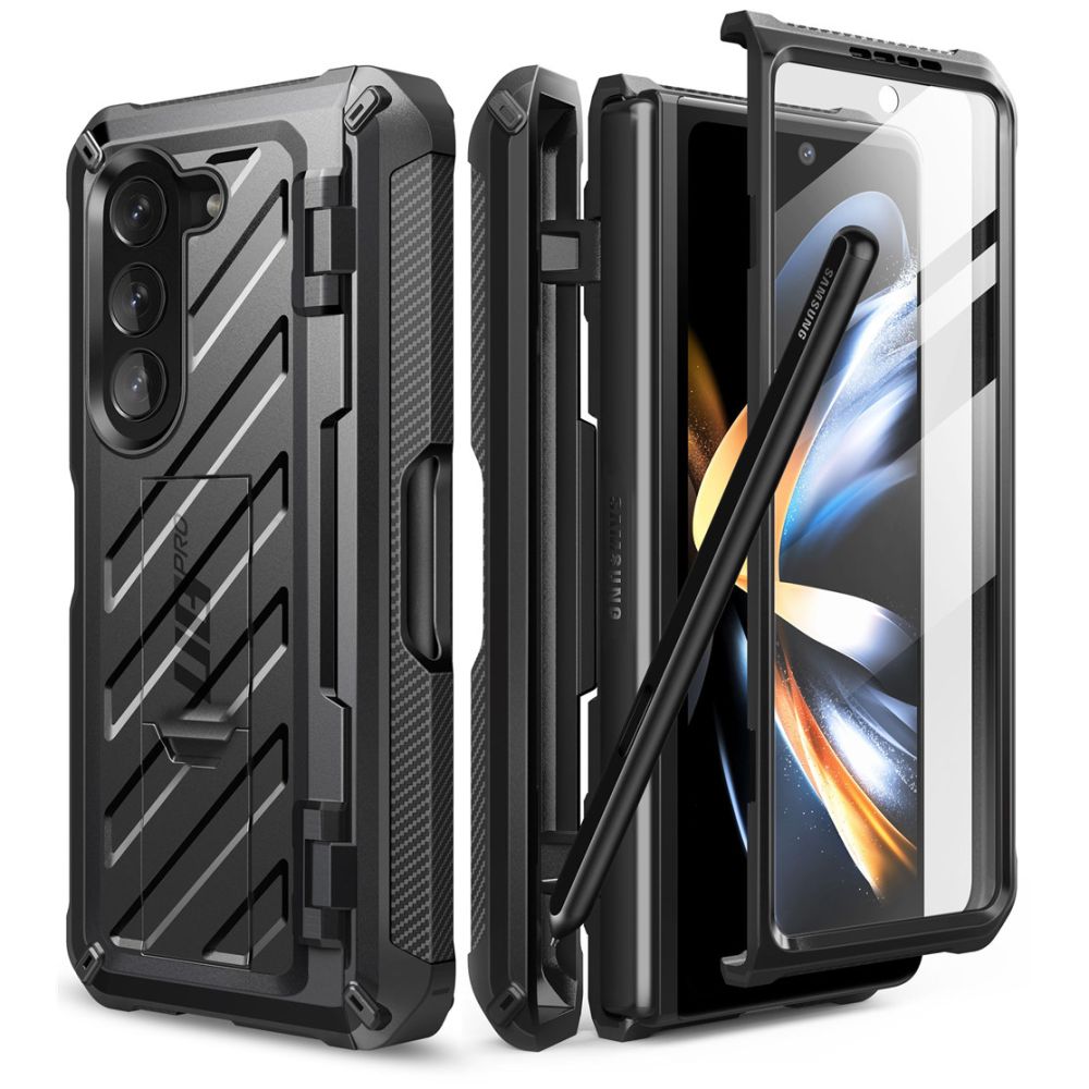 Supcase Galaxy Z Fold 5 Skal Unicorn Beetle Pro Pen Svart