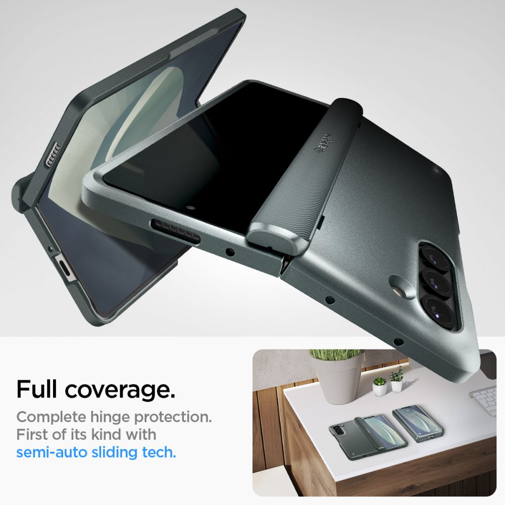 Spigen Galaxy Z Fold 5 Skal Slim Armor Pro Abyss Green