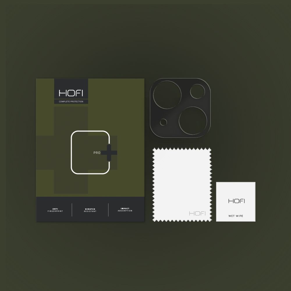 HOFI iPhone 15 / 15 Plus Linsskydd AluCam Pro+ Svart