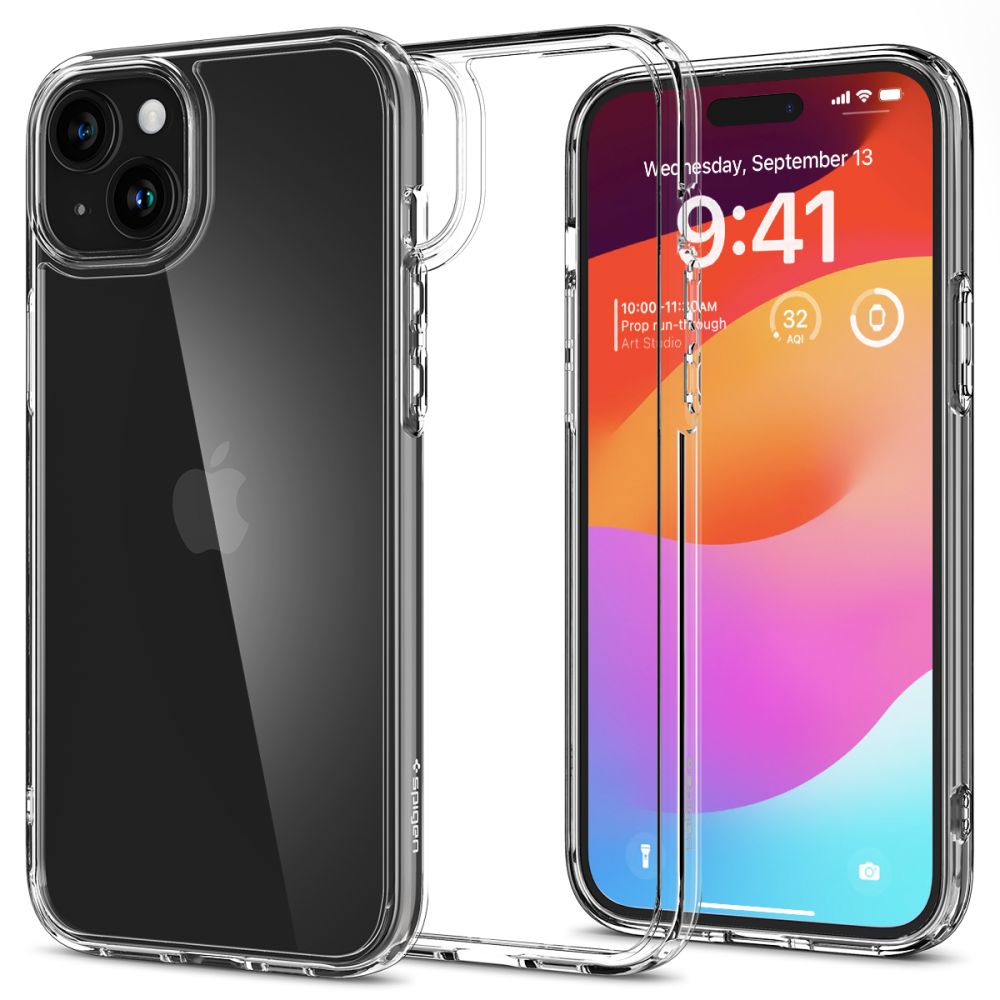 Spigen iPhone 15 Plus Skal Ultra Hybrid Transparent