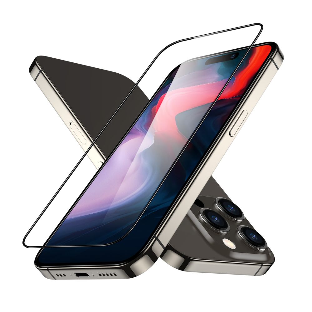 ESR iPhone 15 Pro Max Skrmskydd Armorite Hrdat Glas Svart