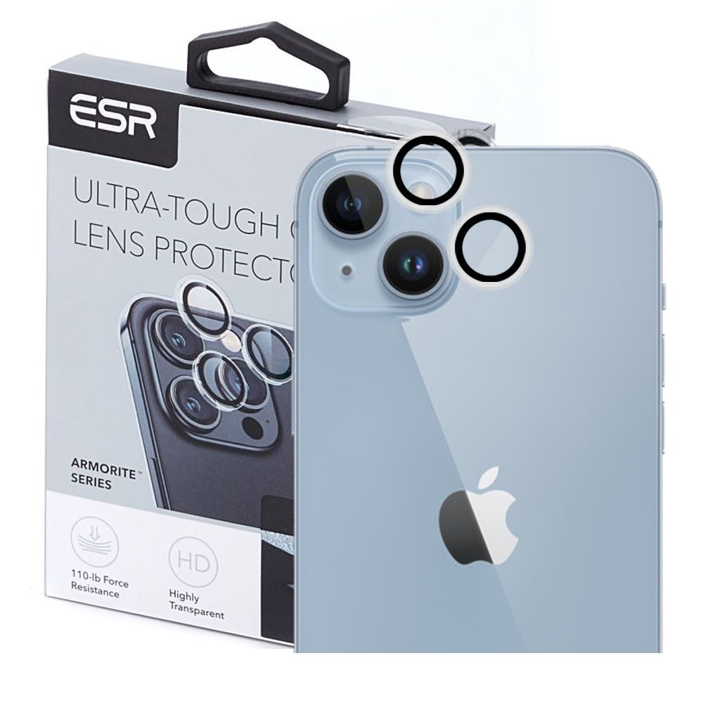ESR iPhone 15 / 15 Plus Linsskydd Hrdat Glas Transparent