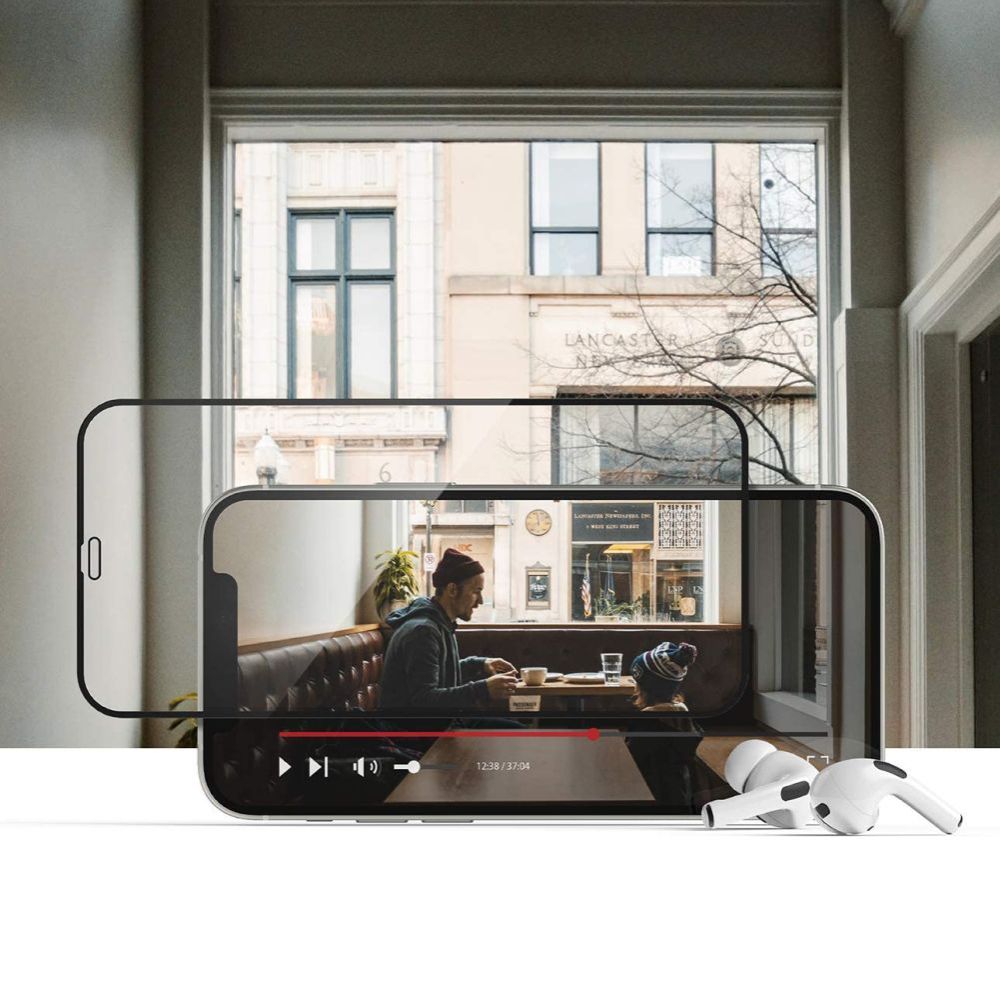 HOFI iPhone 15 Pro Max Skrmskydd Pro+ Hrdat Glas Svart